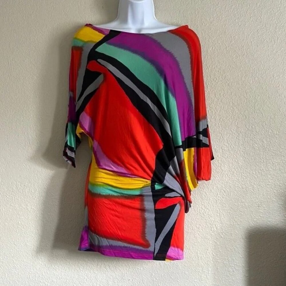 Reposhing. Love it,  Brilliant Multi colors  Dolman Sleeves medium